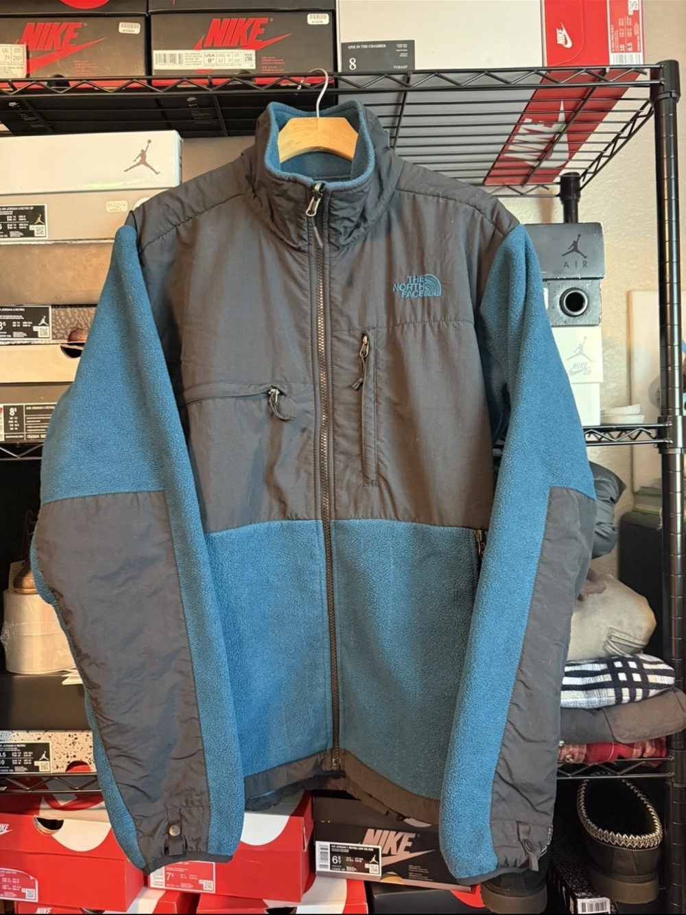 The North Face Blue and Black Denali Fleece Performance Jacket